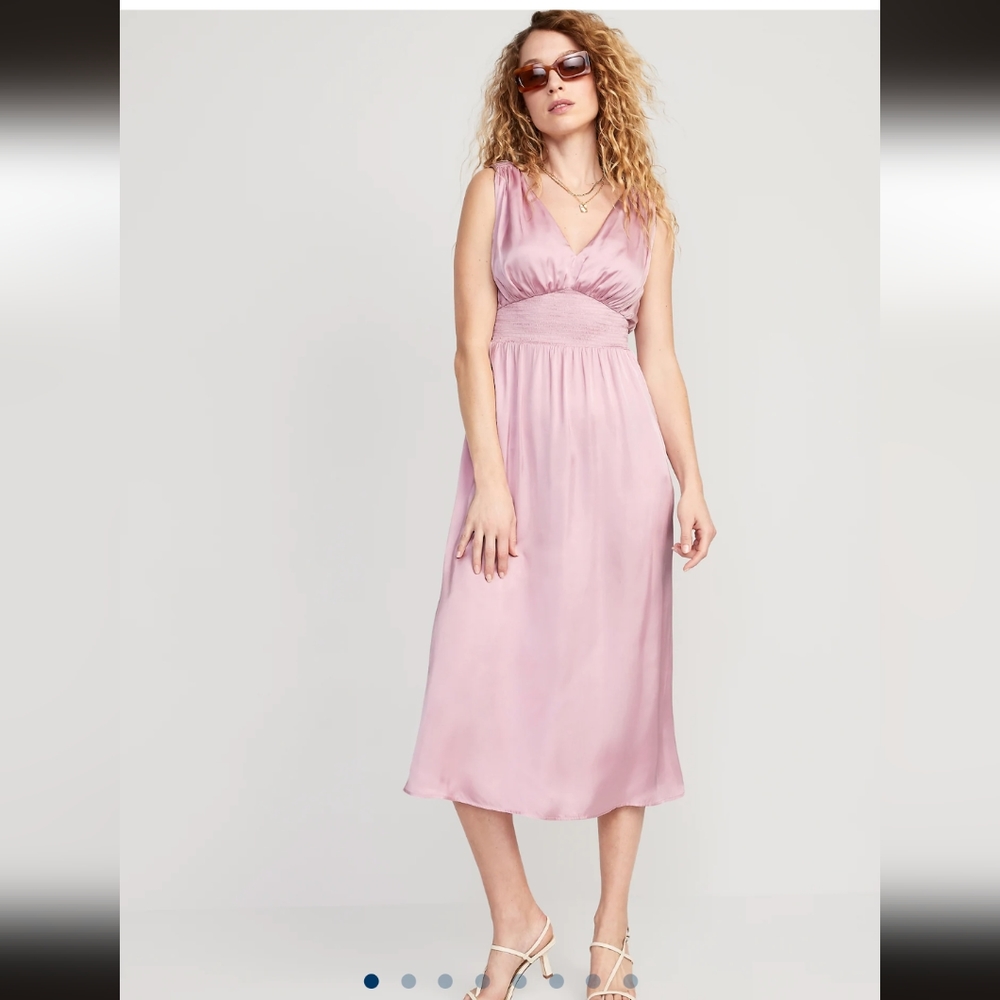 Old Navy Satin Midi Dress